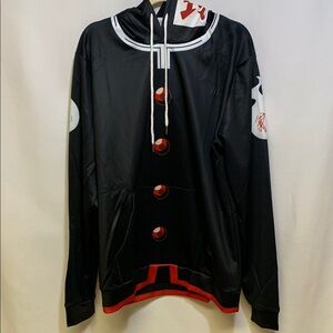 Black and Red Anime Hoodie